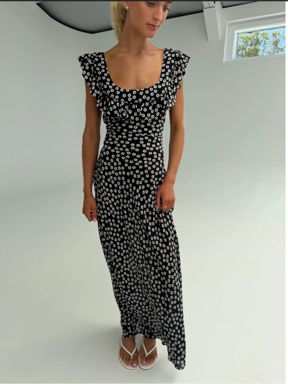 Realisation Par Minnie in Dance Black Floral Maxi Dress